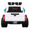 Masinuta electrica Ford Super Duty, 4 motoare, 2 locuri, roti spuma EVA, alb