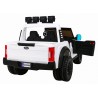 Masinuta electrica Ford Super Duty, 4 motoare, 2 locuri, roti spuma EVA, alb