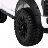 Masinuta electrica Ford Super Duty, 4 motoare, 2 locuri, roti spuma EVA, alb