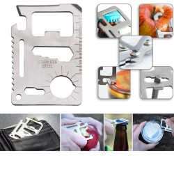 Kit supravietuire multifunctional, 12 accesorii, lanterna, patura termica, busola, cutie depozitare