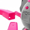Tricicleta copii 2 in 1, balansoar cu efecte sonore, protectie soare, suport picioare, Happy Elephan roz