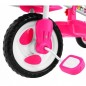 Tricicleta copii 2 in 1, balansoar cu efecte sonore, protectie soare, suport picioare, Happy Elephan roz