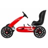 Kart cu pedale, 4 roti spuma EVA, volan, transmisie lant, frana de mana, cutie viteze, rosu