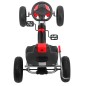 Kart cu pedale, roti spuma EVA, scaun reglabil, cutie viteze, volan, frana de mana, rosu
