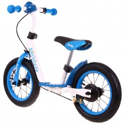 Bicicleta fara pedale, 12 inch, scaun si ghidon reglabil, frana tambur, albastru