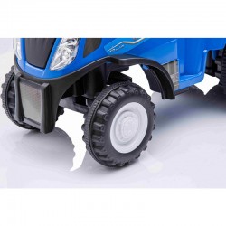 Tractor cu remorca pentru copii, volan, claxon, faruri LED, accesorii gradinarit