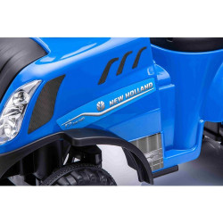 Tractor cu remorca pentru copii, volan, claxon, faruri LED, accesorii gradinarit