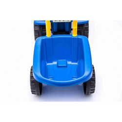 Tractor cu remorca pentru copii, volan, claxon, faruri LED, accesorii gradinarit