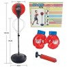 Stand de box pentru copii, manusi incluse, inaltime reglabila, structura otel cu arc