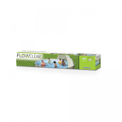 Parasolar pentru piscine, diametru reglabil 305 - 549 cm, protectie UV, bej