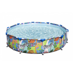 Piscina cu cadru metalic, 305x66 cm, rotunda, 4062L