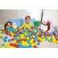 Set 100 mingi multicolore, diametru 6,5 cm, pentru spatiu de joaca si piscina, geanta depozitare Set 100 mingi multicolore, diametru 6,5 cm, pentru spatiu de joaca si piscina, geanta depozitare