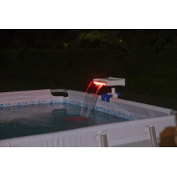 Fantana LED pentru piscina, 7 culori, oprire automata, factor IP67