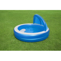 Piscina gonflabila tip baldachin, 241x140 cm, scaun, parasolar, capacitate 850 litri