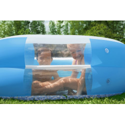 Piscina gonflabila cu fereastra, 270x198x51 cm, 2 suporturi pahare, 2 scaune