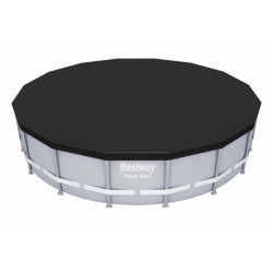 Husa pentru piscine cu diametru 460 si 488 cm, orificii scurgere apa, PVC