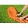Spatiu de joaca gonflabil, water park copii, minge pulverizatoare, 4 platforme joc, pompa, 450x450x268 cm