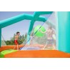 Spatiu de joaca gonflabil, water park copii, minge pulverizatoare, 4 platforme joc, pompa, 450x450x268 cm