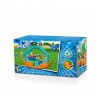 Spatiu de joaca gonflabil, water park copii, minge pulverizatoare, 4 platforme joc, pompa, 450x450x268 cm