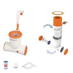 Pompa cu filtru si skimmer, capacitate 2.574 l/h, Flowclear Skimatic Bestway