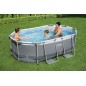 Piscina ovala 305x200x84 cm, cadru metalic, pompa 73W, capacitate 3668 l Piscina ovala 305x200x84 cm, cadru metalic, pompa 73W, capacitate 3668 l