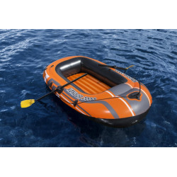 Barca gonflabila Condor 2000, 188x98 cm, 2 vasle, pompa de picior inclusa, BESTWAY