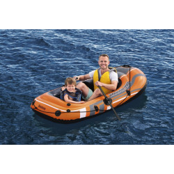 Barca gonflabila Condor 2000, 188x98 cm, 2 vasle, pompa de picior inclusa, BESTWAY