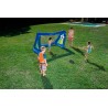 Set poarta gonflabila si minge pentru fotbal, 254x112x130 cm, aspersoare incorporate
