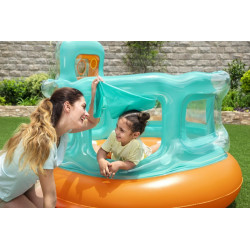 Centru de joaca gonflabil pentru sarituri, 6 bile incluse, 152x117 cm, 3 ani+