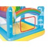 Trambulina gonflabila 175x173x137 cm, pentru copii, fereastra intrare, vinil multicolor