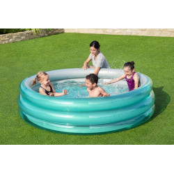Piscina gonflabila pentru copii diametru 201 cm, capacitate 937 litri, vinil, supape siguranta