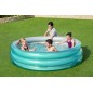 Piscina gonflabila pentru copii diametru 201 cm, capacitate 937 litri, vinil, supape siguranta Piscina gonflabila pentru copii diametru 201 cm, capacitate 937 litri, vinil, supape siguranta