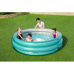 Piscina gonflabila pentru copii diametru 201 cm, capacitate 937 litri, vinil, supape siguranta