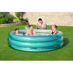 Piscina gonflabila pentru copii diametru 201 cm, capacitate 937 litri, vinil, supape siguranta