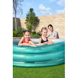 Piscina gonflabila pentru copii diametru 201 cm, capacitate 937 litri, vinil, supape siguranta