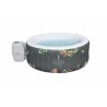Jacuzzi gonflabil 170x66 cm, 4 persoane, functie incalzire si filtrare apa, 605 litri, AirJet