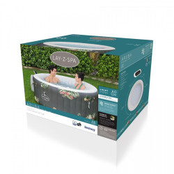 Jacuzzi gonflabil 170x66 cm, 4 persoane, functie incalzire si filtrare apa, 605 litri, AirJet
