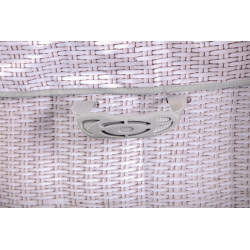 Jacuzzi gonflabil AirJet, 2-4 persoane, husa protectie, suport bauturi, aspect ratan