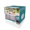 Jacuzzi gonflabil AirJet, 2-4 persoane, husa protectie, suport bauturi, aspect ratan