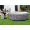 Jacuzzi gonflabil 8 persoane, diametru 236 cm, pompa cu incalzire, husa protectie, 1350 litri