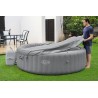 Jacuzzi gonflabil 8 persoane, diametru 236 cm, pompa cu incalzire, husa protectie, 1350 litri