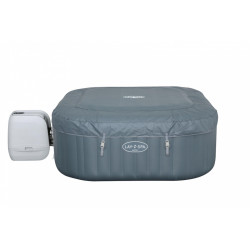 Jacuzzi gonflabil 180x180x71 cm, sistem HydroJet Pro, pompa incalzire si filtrare apa, prelata acoperire