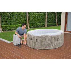 Jacuzzi Lay Z Spa Madrid, pompa cu temporizator, diametru 180 cm, suport pahare, volum 669 litri