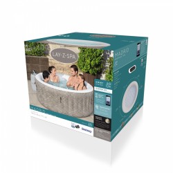Jacuzzi Lay Z Spa Madrid, pompa cu temporizator, diametru 180 cm, suport pahare, volum 669 litri