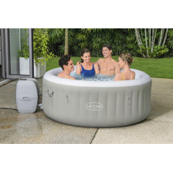 Jacuzzi gonflabil Bestway, LED 7 culori, 81 jeturi aer, 4 persoane, diametru 180 cm, panou tactil