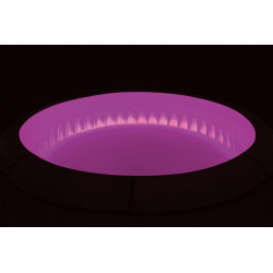 Jacuzzi gonflabil Bestway, LED 7 culori, 81 jeturi aer, 4 persoane, diametru 180 cm, panou tactil