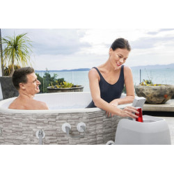 Jacuzzi gonflabil 155x60 cm, hidromasaj AirJet, pompa control Wi-Fi, filtrare apa, dozator clor