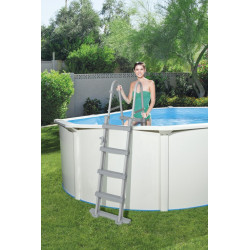 Piscina supraterana, 16296 litri, cadru otel, scara acces, pompa filtru nisip, 500 x 360 x 120 cm