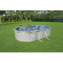 Piscina ovala, skimmer integrat, scara acces, filtru nisip, 19.929 litri, 610x360x120 cm