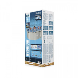 Piscina ovala, skimmer integrat, scara acces, filtru nisip, 19.929 litri, 610x360x120 cm